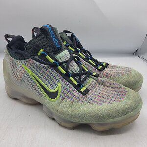 Nike Air Vapormax 2022 Flyknit Womens 8.5 Volt Photo Blue Sneakers DX3367-700